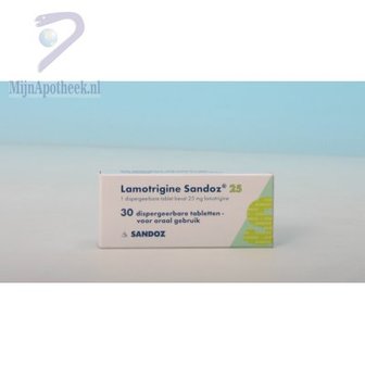 LAMOTRIGINE SANDOZ DISPERS TABLET  25MG