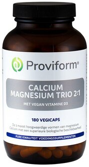 Calcium magnesium trio 2:1 &amp; D3 Proviform 180vc