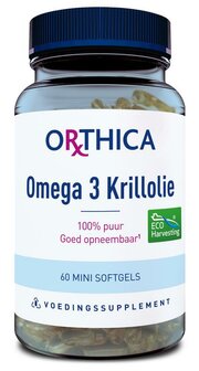 Omega 3 krillolie Orthica 60sft