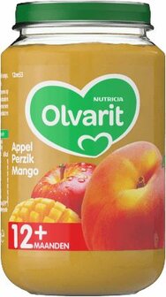 Appel perzik mango 12M53 Olvarit 200g