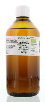 Lijnzaadolie koudgeperst bio Cruydhof 500ml