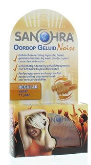 Oordop geluid muziek noise regular Sanohra 1paar