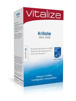 Krillolie 100% puur (MSC) Vitalize 60ca