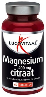 Magnesium citraat 400mg Lucovitaal 60tb