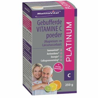 Gebufferde vitamine C platinum Mannavital 250g