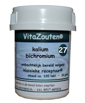 Kalium bichromicum VitaZout Nr. 27 Vitazouten 120tb