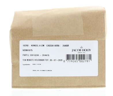 Kaneel pijpjes 8cm Jacob Hooy 250g