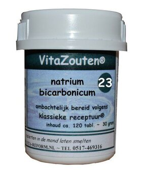 Natrium bicarbonicum VitaZout Nr. 23 Vitazouten 120tb