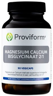 Magnesium calcium bisglycinaat 2:1 &amp; D3 Proviform 90vc