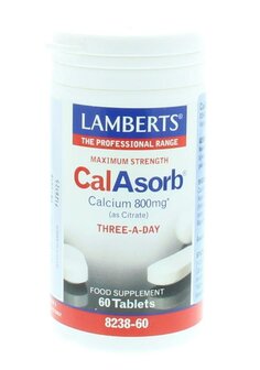 Calasorb (calcium citraat) &amp; Vitamine D3 Lamberts 60tb