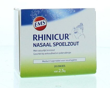 Neus spoelzout 2.5 gram Rhinicur 20st