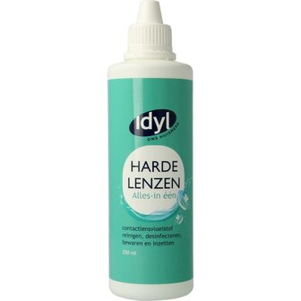 Contactlensvloeistof alles in een harde lenzen Idyl 250ml