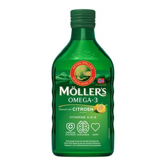 Omega-3 levertraan citroen Mollers 250ml