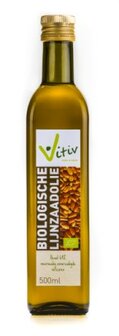 Lijnzaadolie bio Vitiv 500ml