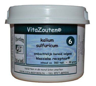 Kalium sulfuricum VitaZout Nr. 06 Vitazouten 360tb