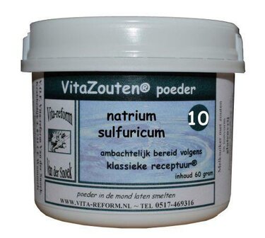 Natrium sulfuricum poeder Nr. 10 Vitazouten 60g