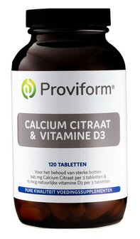 Calcium citraat &amp; D3 Proviform 120tb