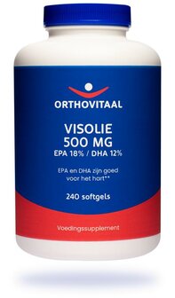 Visolie 500mg EPA 18% DHA 12% Orthovitaal 240sft