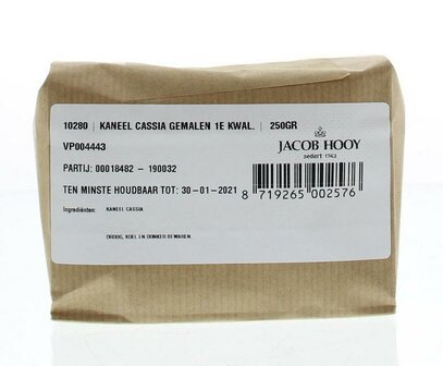 Kaneel gemalen Jacob Hooy 250g