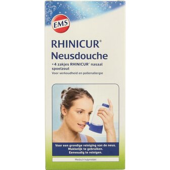 Neusdouche met 4 sachets Rhinicur 1set