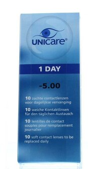 Daglens -5.00 Unicare 10st