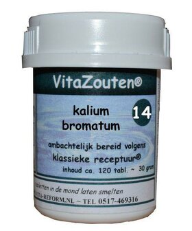 Kalium bromatum VitaZout Nr. 14 Vitazouten 120tb