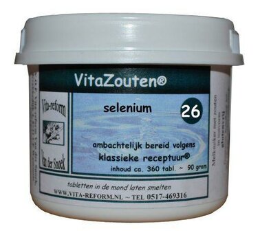 Selenium VitaZout Nr. 26 Vitazouten 360tb