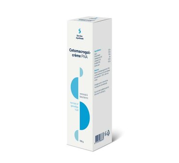 Cetomacrogol creme FNA met doosje en bijsluiter Service Apotheek 100g