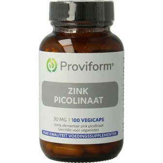 Zink picolinaat 30mg Proviform 100vc