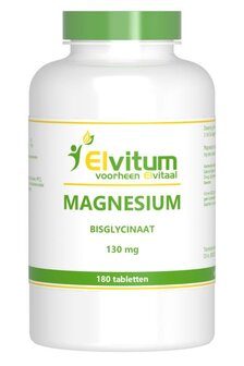 Magnesium (bisglycinaat) 130mg Elvitaal/elvitum 180tb