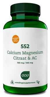 552 Calcium &amp; magnesium citraat AC AOV 60tb