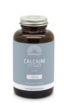 Calcium citraat 168mg Mattisson 120vc