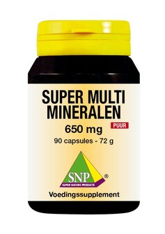 Super multi mineralen 650 mg puur SNP 90ca