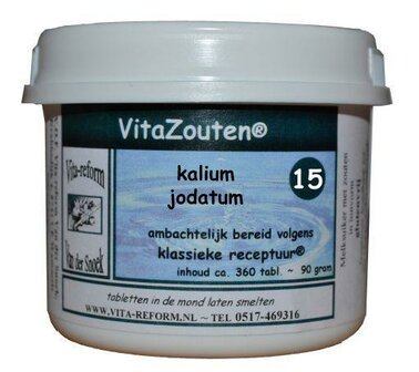 Kalium jodatum VitaZout Nr. 15 Vitazouten 360tb