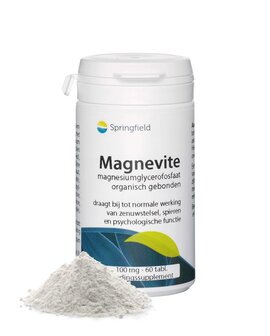 Magnevite magnesium glycerofosfaat 100 mg Springfield 60tb