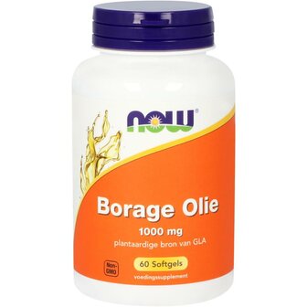 Borage olie 1000 mg NOW 60sft