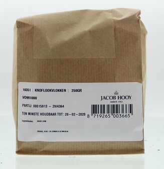 Knoflook vlokken Jacob Hooy 250g