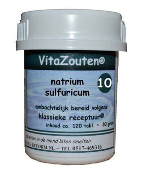 Natrium sulfuricum VitaZout Nr. 10 Vitazouten 120tb