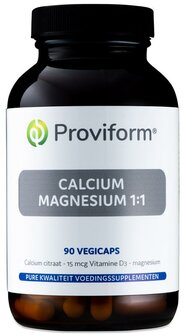 Calcium magnesium 1:1 &amp; D3 Proviform 90vc
