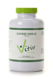 Zuivere visolie 1000mg Vitiv 180ca