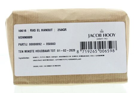 Ras el hanout Jacob Hooy 250g