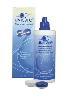 Alles in een zachte lenzenvloeistof Unicare 360ml