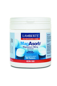 MagAsorb (magnesium citraat) 150mg Lamberts 180tb