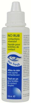 No rub alles-in-1 vloeistof zachte lenzen Eyefresh 100ml