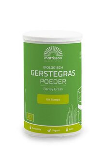 Gerstegras barley grass Europa bio Mattisson 125g