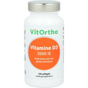 Vitamine D3 3000IE Vitortho 120sft