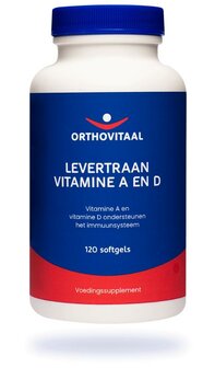 Levertraan Vitamine A en D Orthovitaal 120sft