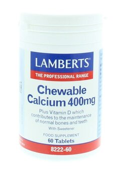 Calcium 400mg kauwtabletten + Vit. D en Fos Lamberts 60kt