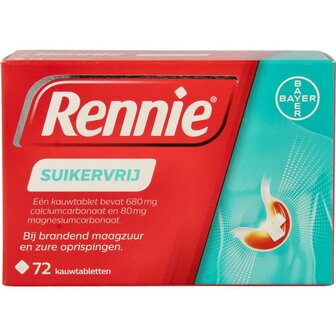 Suikervrij Rennie 72tb