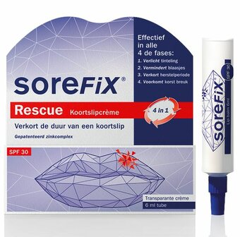 Rescue koortslipcreme tube Sorefix 6ml